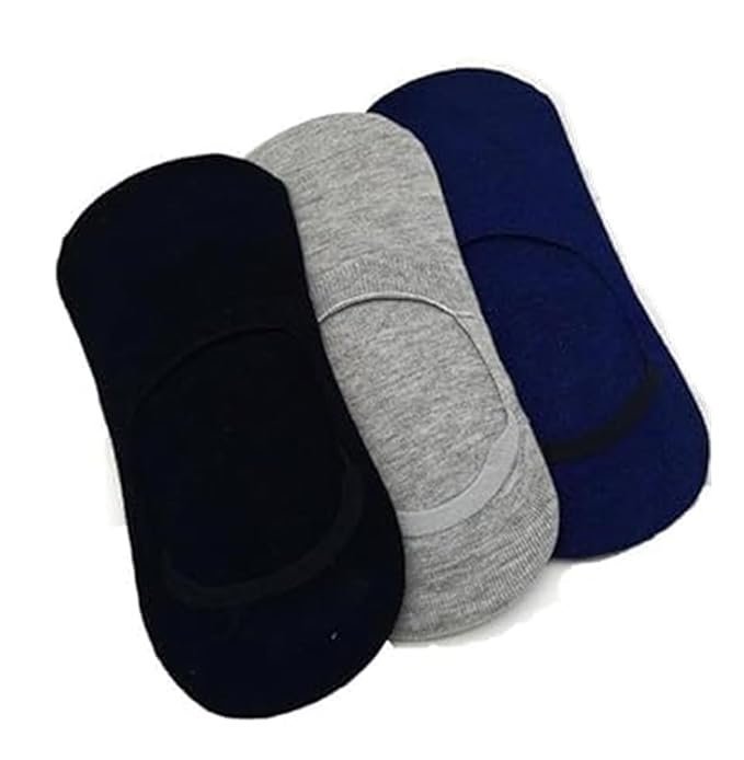 51uBHE4GahL._SX679_ Cotton Multicolored Ankle Length Socks, Pack of 3, Free Size for Women - Image 1