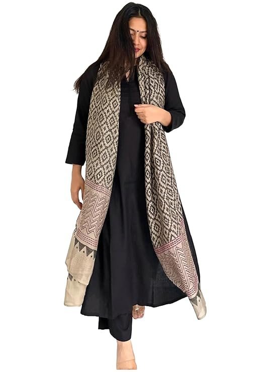 7118+c-kgQL._SY741_ Women's Rayon Blend Floral Straight Kurta with Pant & Dupatta - Image 1