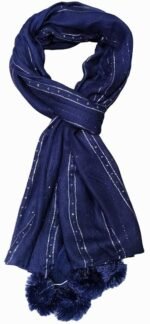 Trendy Viscose Sitara Puff scarf stoles for Girls, Light weight hijab dupatta wrap scarves for women - Image 2