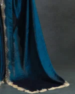 Women Embellished Saree with Scallop-Border - Image 3